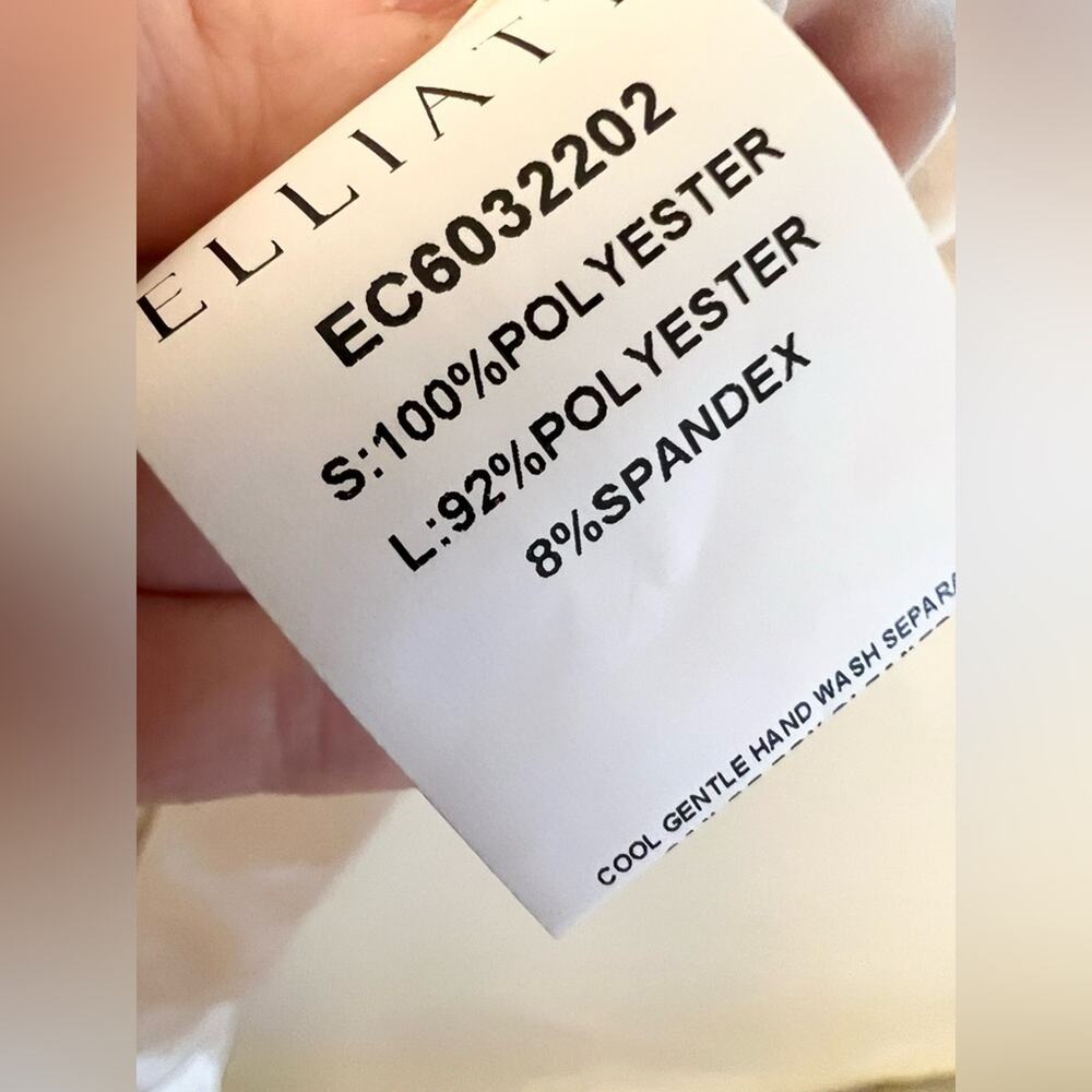 ELLIATT Cinda Satin Midi Dress in Pearl one shoulder puff sleeve bridal revolve - Picture 9 of 16